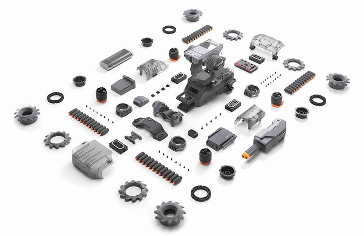 Small batch rapid prototyping robot parts